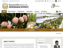 Tablet Screenshot of krishnagiri.nic.in